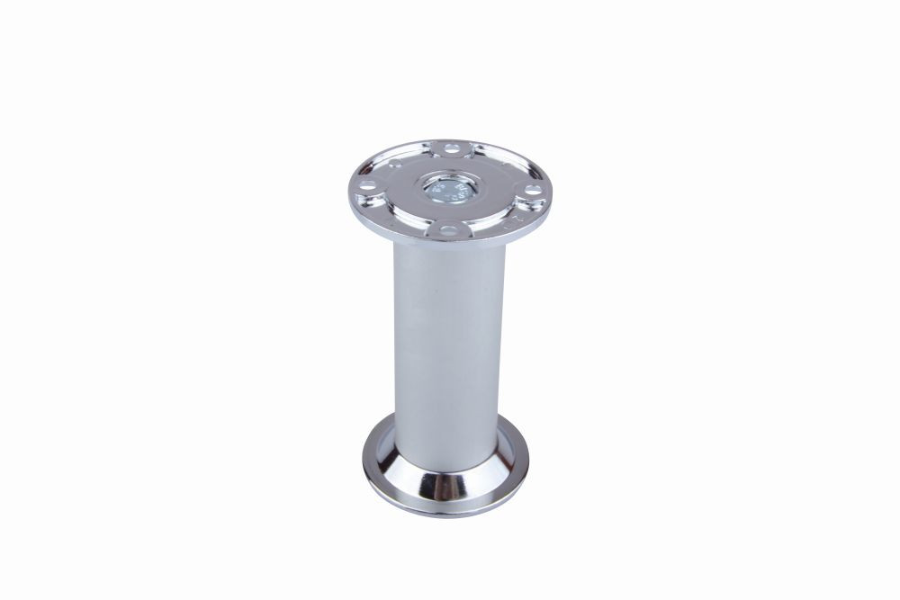 Pied de meuble FA007 100 mm réglable chrome mat/brillant