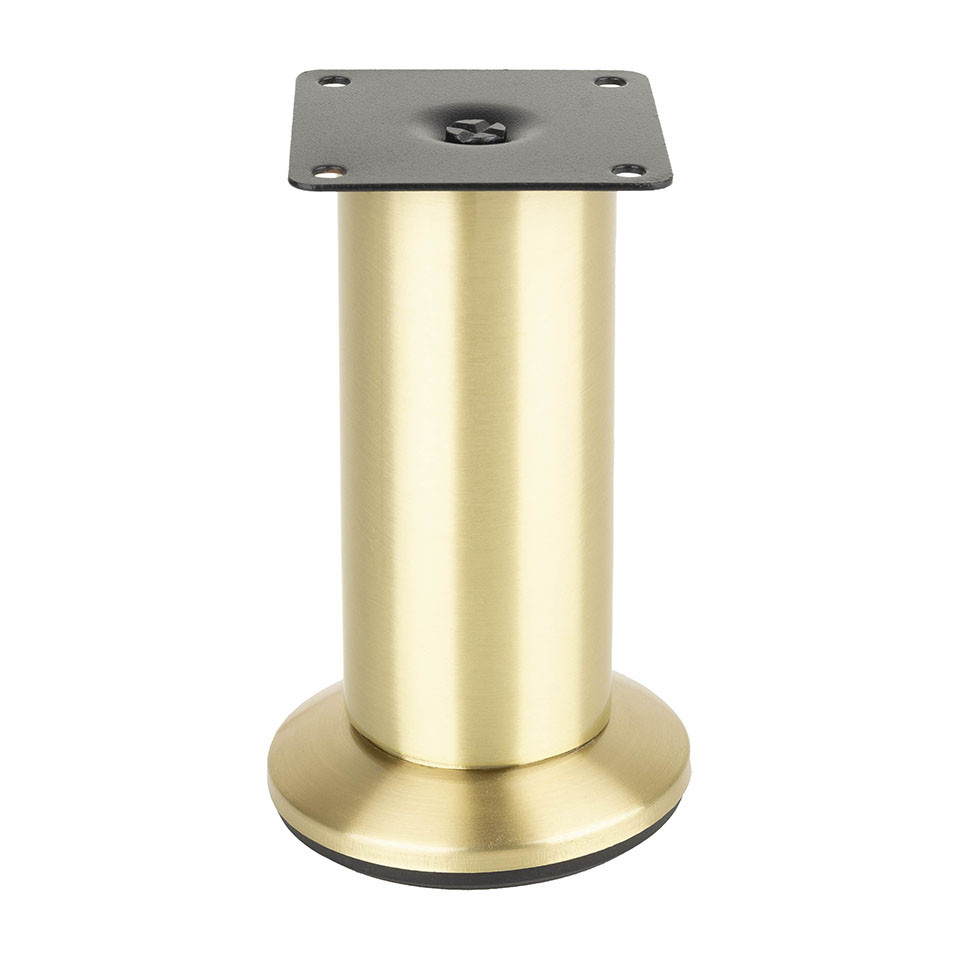 Pied de meuble FS001 120 mm réglable or brillant