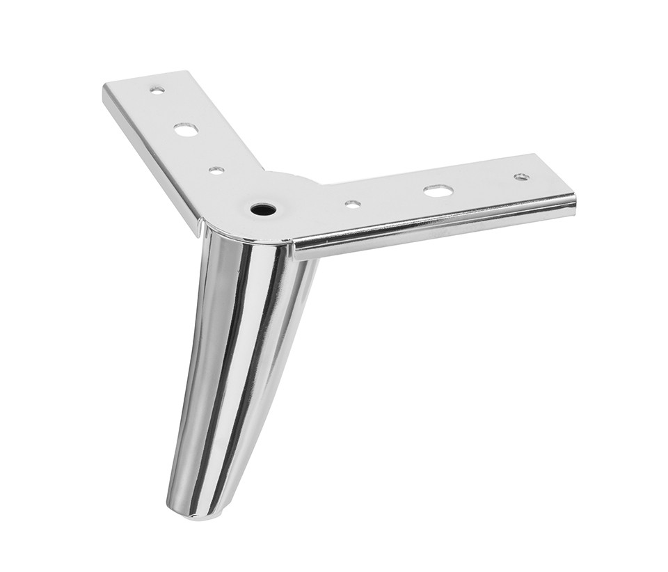 Pied de meuble FS009 115mm chrome brillant