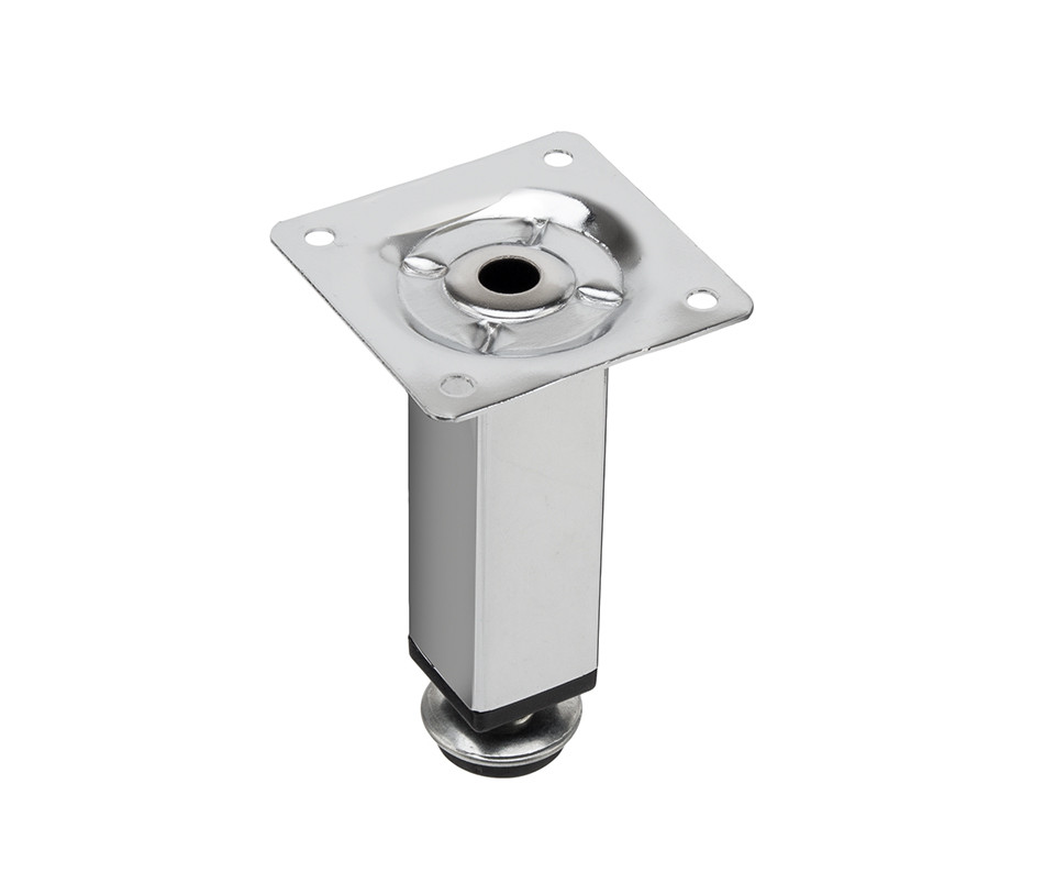 Pied de meuble FS015 100 mm réglable chrome brillant
