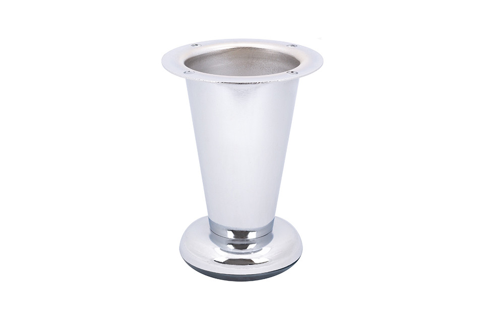 Pied de meuble FS016 100 mm réglable chrome brillant