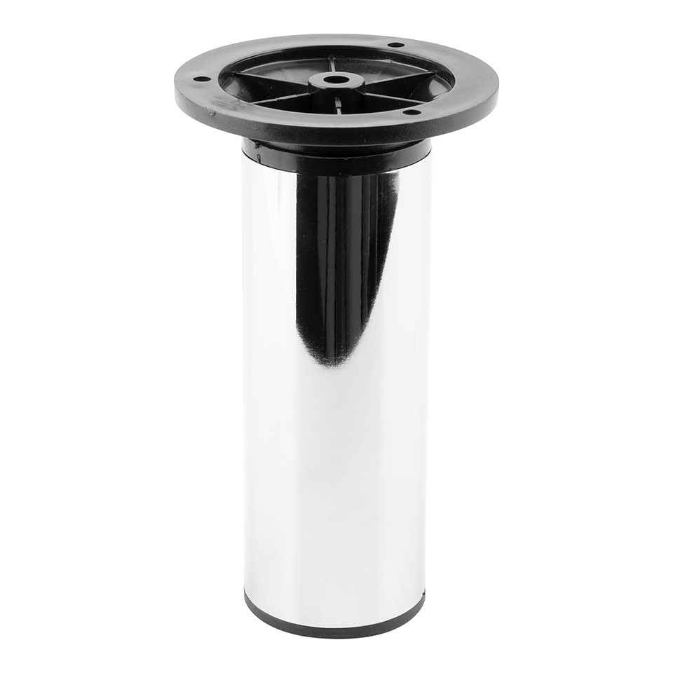 Pied de meuble FS017 100 mm réglable chrome brillant