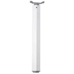 Pied de table TA001 710/60x60mm blanc brillant - réglable