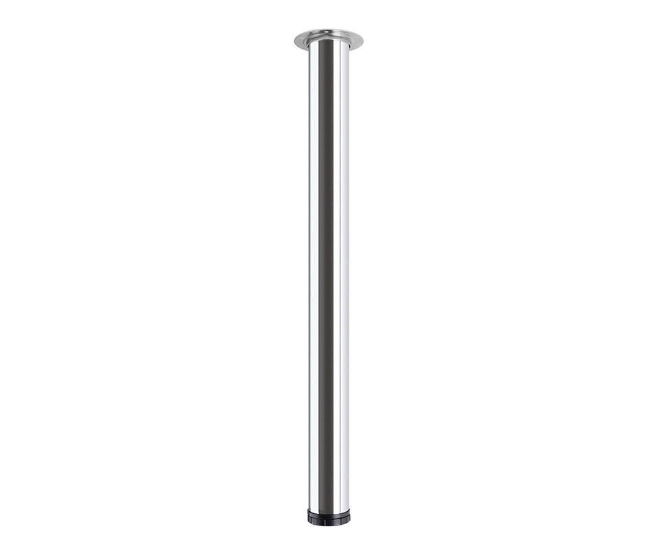 Pied de table TS001 1100/60mm chrome - réglable
