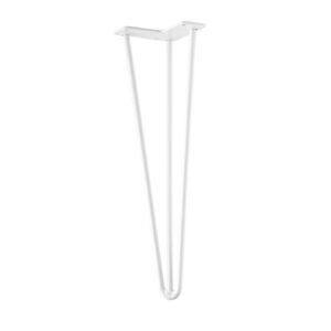 Pied de table TS003 420mm blanc brillant