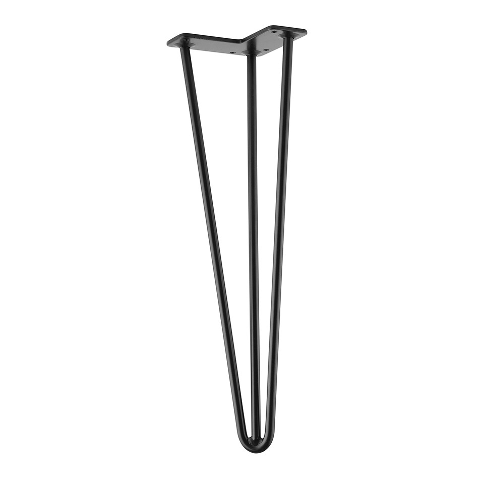 Pied de table TS003 420mm noir mat