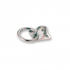 Platine avec anneau en inox, diam 5mm
