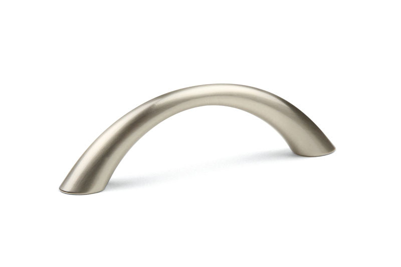 Poignée de meuble Anita 128 nickel brossé + vis