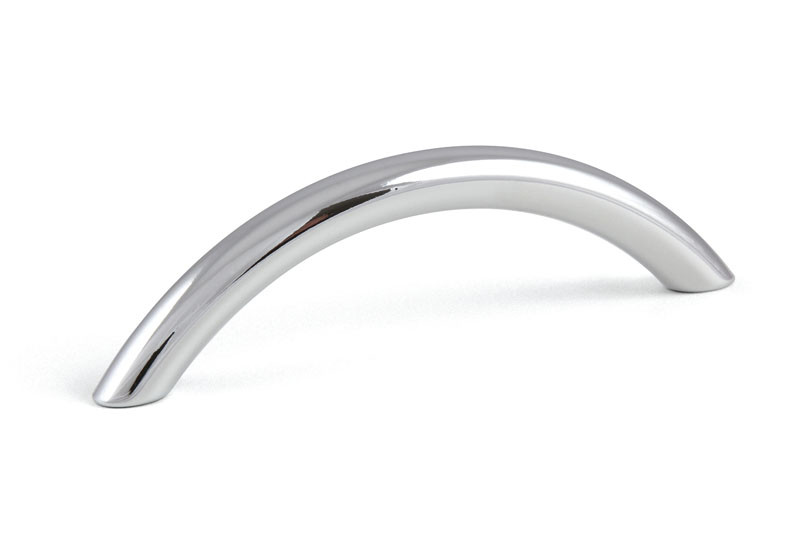 Poignée de meuble Beta 128 chrome brillant + vis