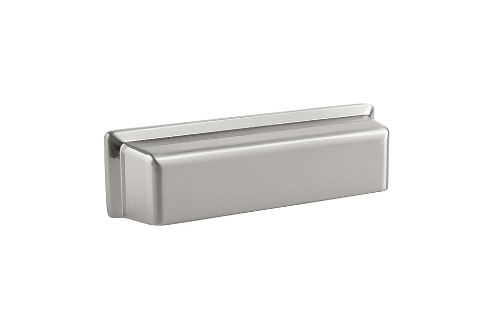 Poignée de meuble Bold 96 nickel brossé