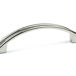 Poignée de meuble Fiona 96 chrome brillant + vis