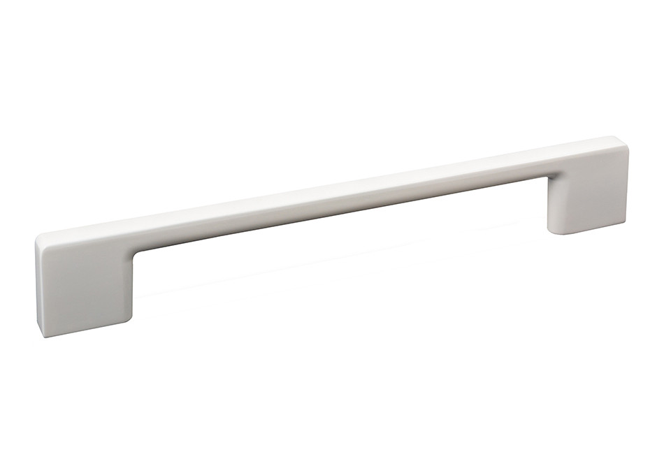 Poignée de meuble Nakana 256 blanc brillant + vis