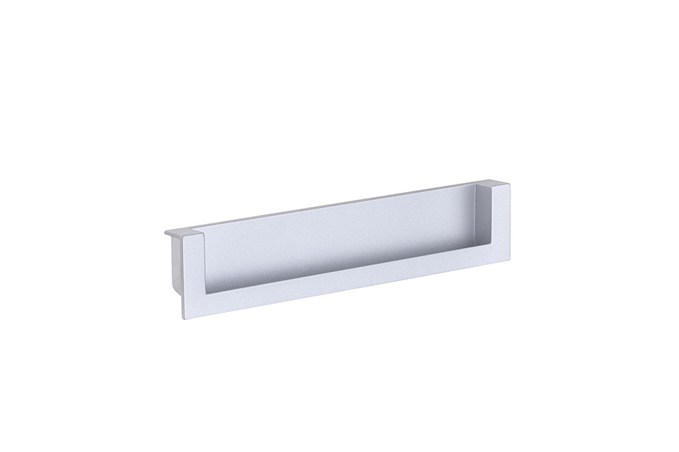 Poignée de meuble Orinoco 128 argent + vis