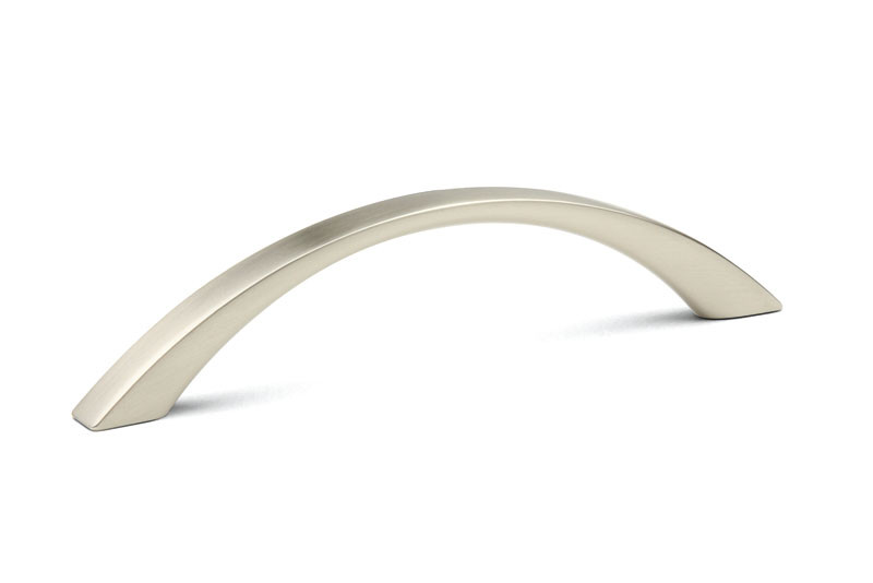 Poignée de meuble Sakita 128 nickel brossé + vis