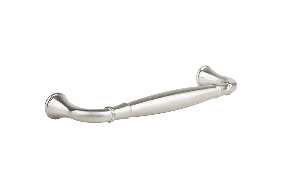 Poignée de meuble Turia 128 nickel brossé + vis