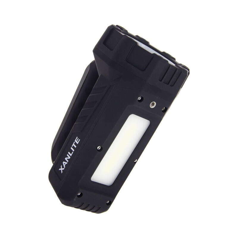 Projecteur rechargeable 900/400/80 lm 600 mètres noir Xanlite