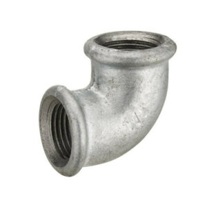 Raccord coudé 90° pour pour tube en acier galvanisé, femelle/femelle, diam. 33 x 42 mm