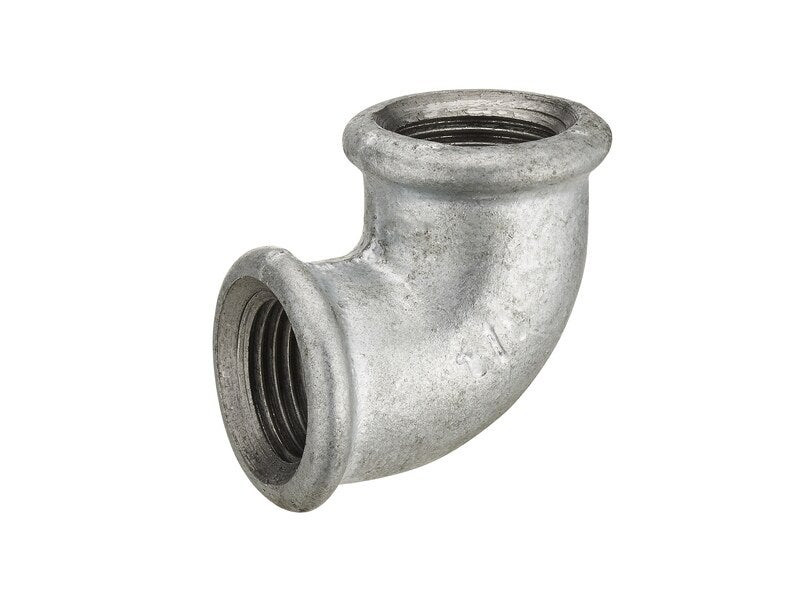 Raccord coudé 90° pour pour tube en acier galvanisé, femelle/femelle, diam. 33 x 42 mm