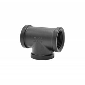 Raccord en T pour 3 tubes, MyTube, diam.25mm, noir mat