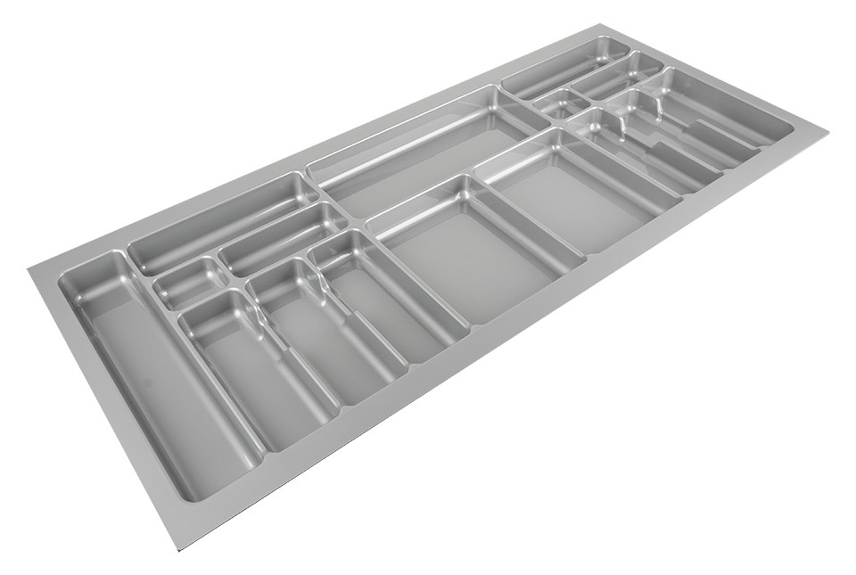 Range-couverts 1116x490mm argent métallisé