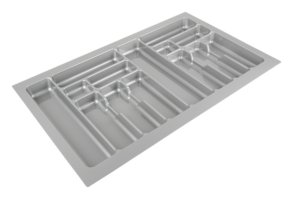 Range-couverts 835x490mm argent métallisé