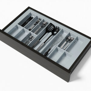 Range-couverts Classico argent-gris pour StrongBox 90 (804 x 474 mm)
