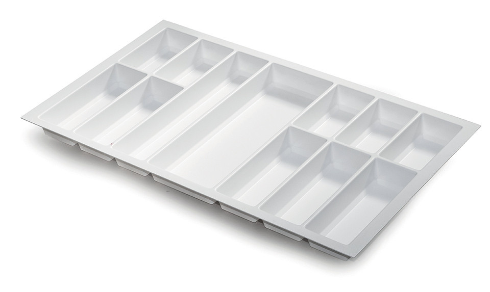 Range-couverts Classico blanc grainé pour StrongBox 90 (804 x 474 mm)
