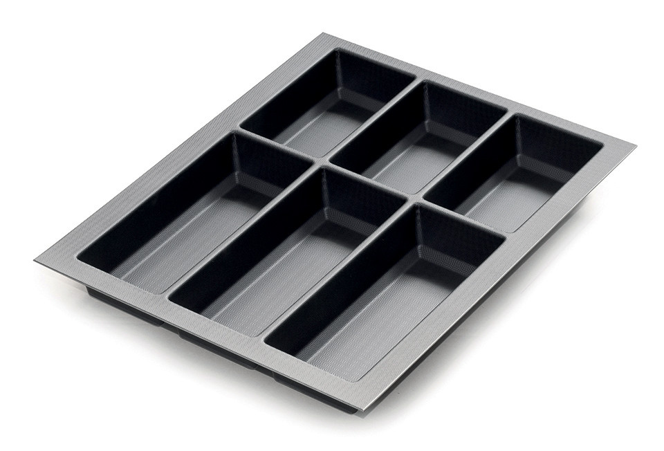 Range-couverts Classico Kristall softTouch 372x474mm noir