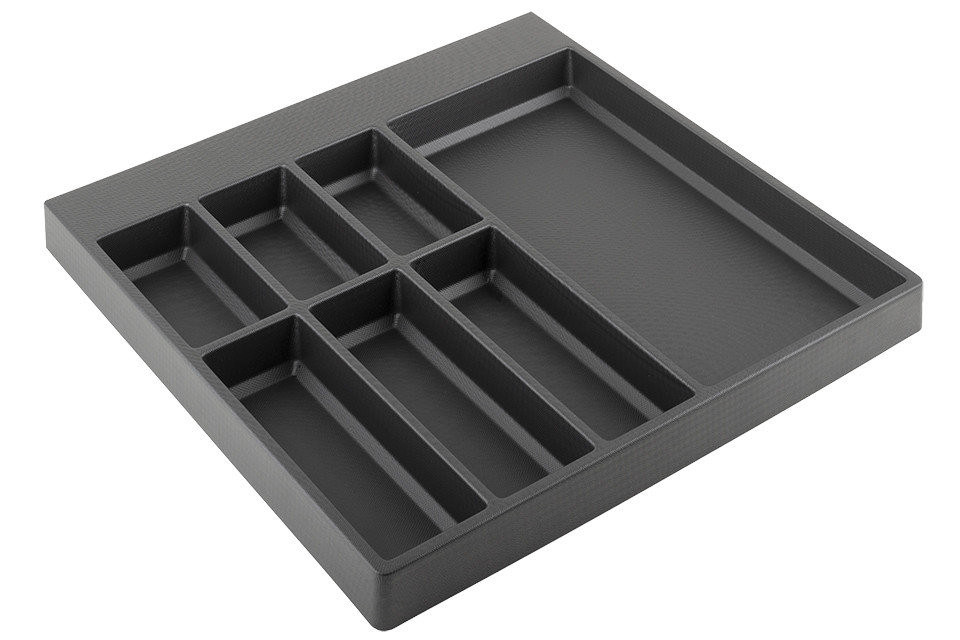 Range-couverts Separado Kristall soft Touch 523x522x2,8mm noir