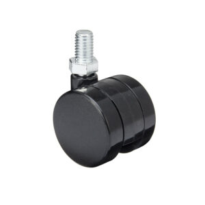 Roulette de meuble 40mm avec axe M10 noir
