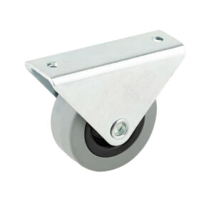 Roulette de meuble 50 mm fixe, bande de roulement souple