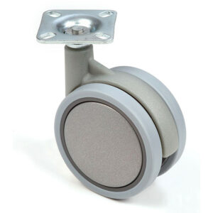 Roulette de meuble 75mm avec bande de roulement souple