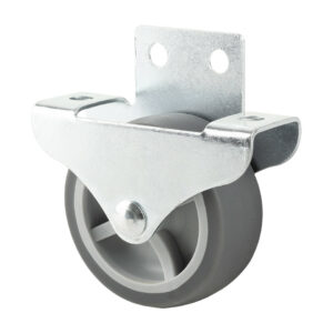Roulette de meuble fixe avec fixation latérale 50mm bandage souple