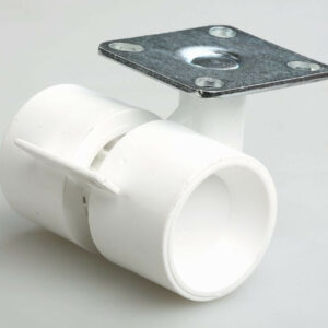 Roulette de meuble Formula 40mm caoutchouc blanc