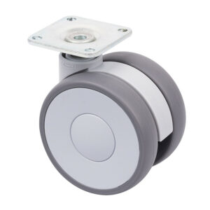 Roulette de meuble Linea 65mm 70kg gris foncé
