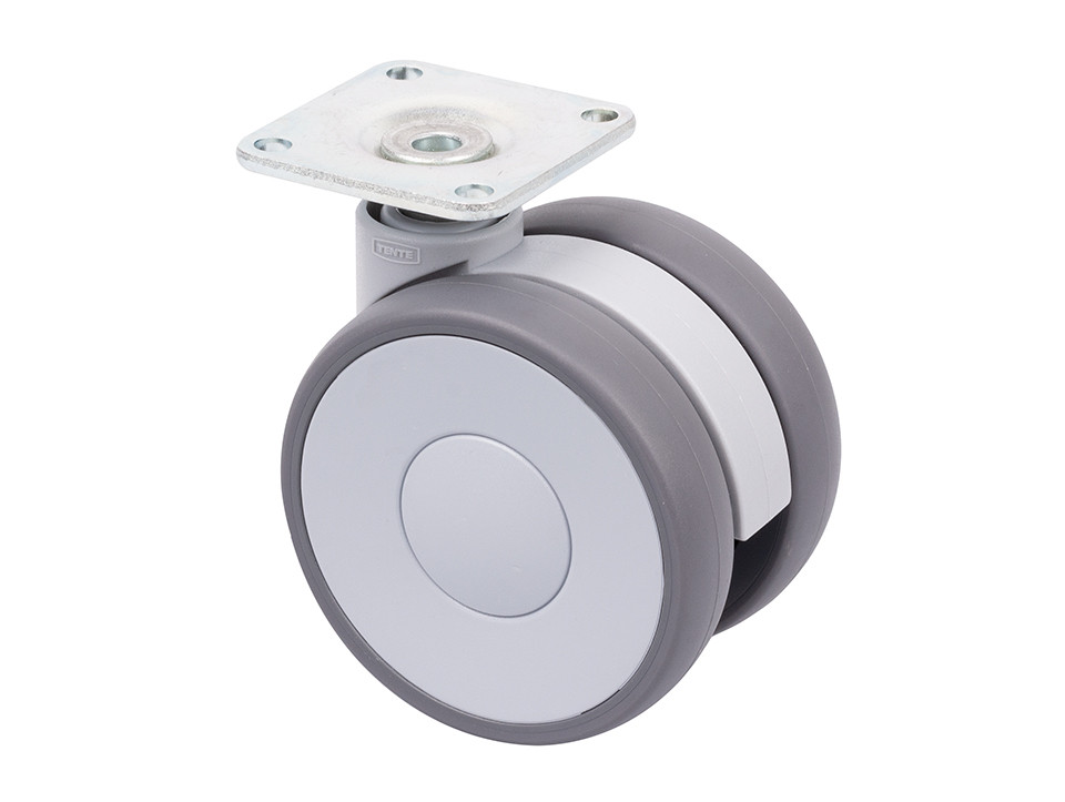 Roulette de meuble Linea 65mm 70kg gris foncé