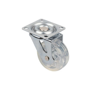 Roulette de meuble TOP o50mm transparent sans frein