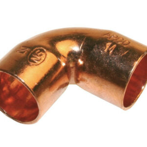 Sac de 10 coudes 90° petit rayon double femme cuivre à souder pour tube cuivre diam. 12 mm