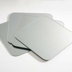 Set de 4 miroirs carres arrondis 20x20cm