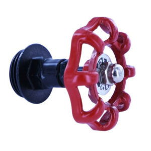Support de barre de penderie D25 mm rond rouge