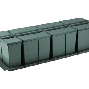 Trieur à déchets 9XL Systeme 1200mm 3x26l+1x11l gris