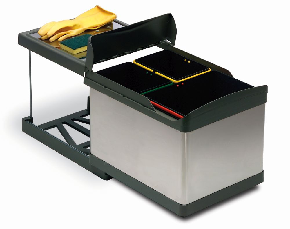 Trieur à déchets Linea 504 450mm 1x16l+2x7,5l