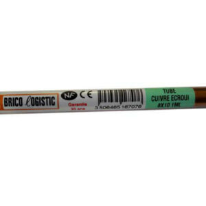 Tube d'alimentation cuivre écroui, diam. 8 x 10 mm, en barre de 1 m