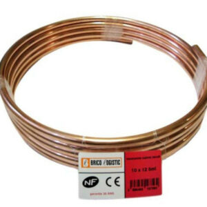 Tube d'alimentation cuivre recuit, diam. 10 x 12 mm, en couronne de 5 m