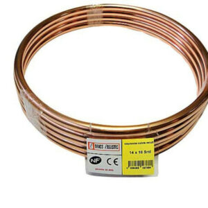 Tube d'alimentation cuivre recuit, diam. 14 x 16 mm, en couronne de 5 m