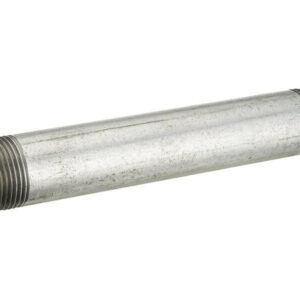 Tube d'alimentation filetage, acier galvanisé, en barre, diam.  15 x 21 mm, L. 0,20 m