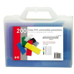 Valisette de 200 cales de pose PVC universelles