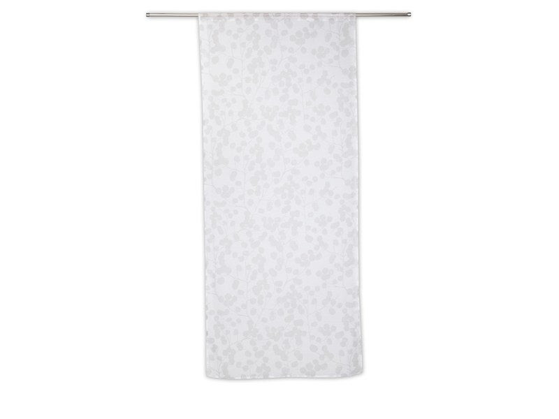 Vitrage tamisant Empreinte blanc l. 90 x H. 210 cm