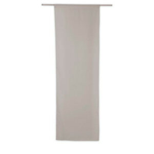 Vitrage tamisant Leo gris poivre l. 70 x H. 210 cm