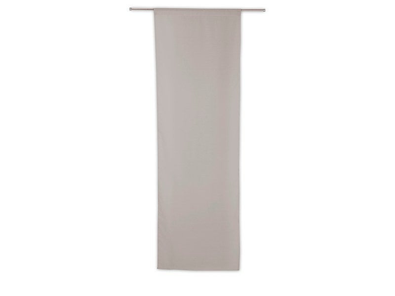 Vitrage tamisant Leo gris poivre l. 70 x H. 210 cm